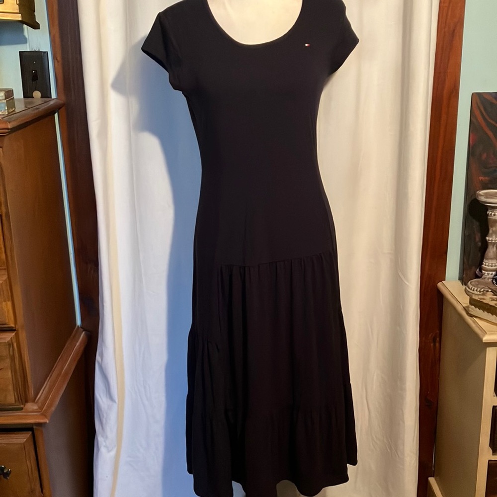 Tommy Hilfiger navy long dress